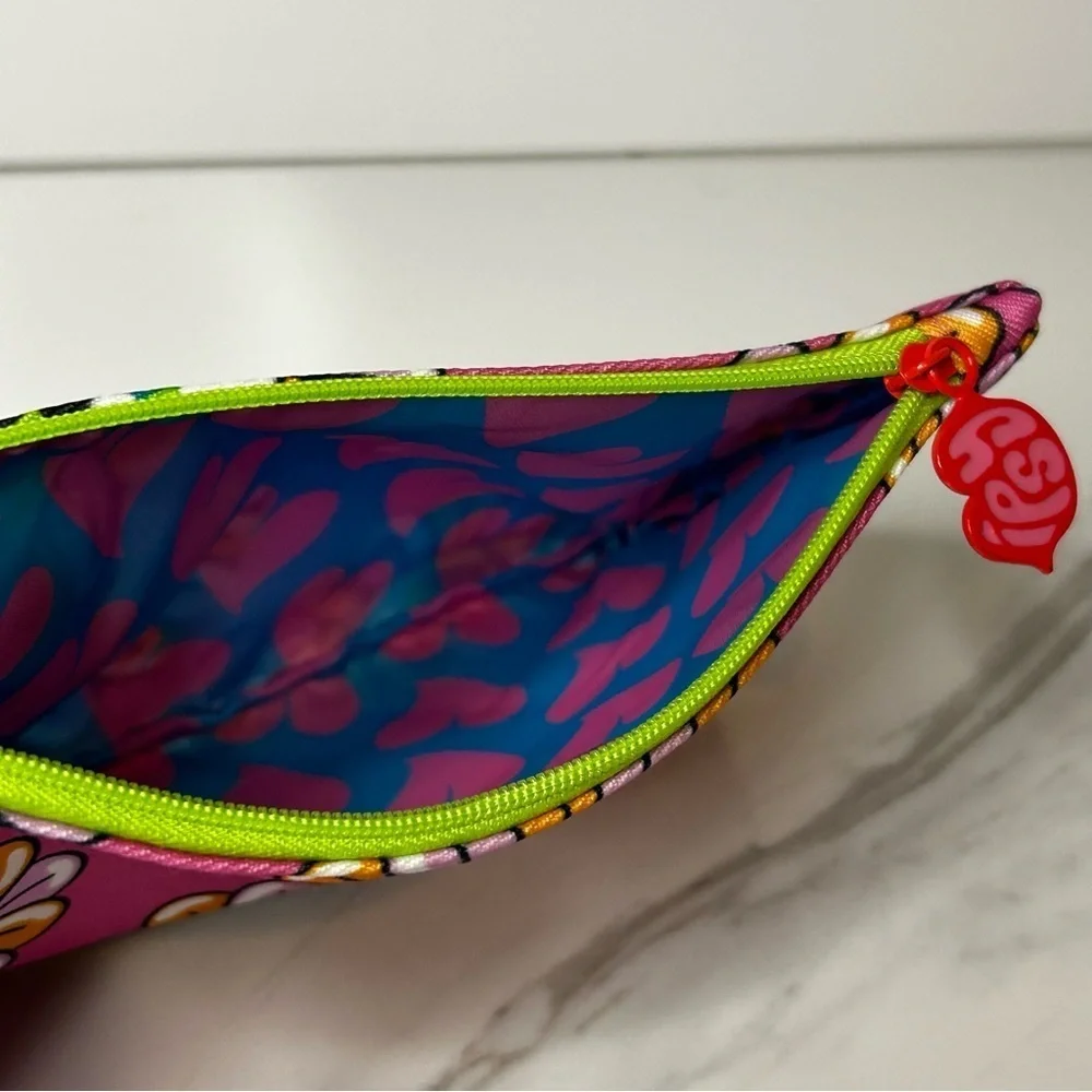 ipsy Pink Floral Eye Design Pouch